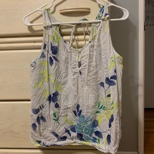 Let Navy strapless blouse